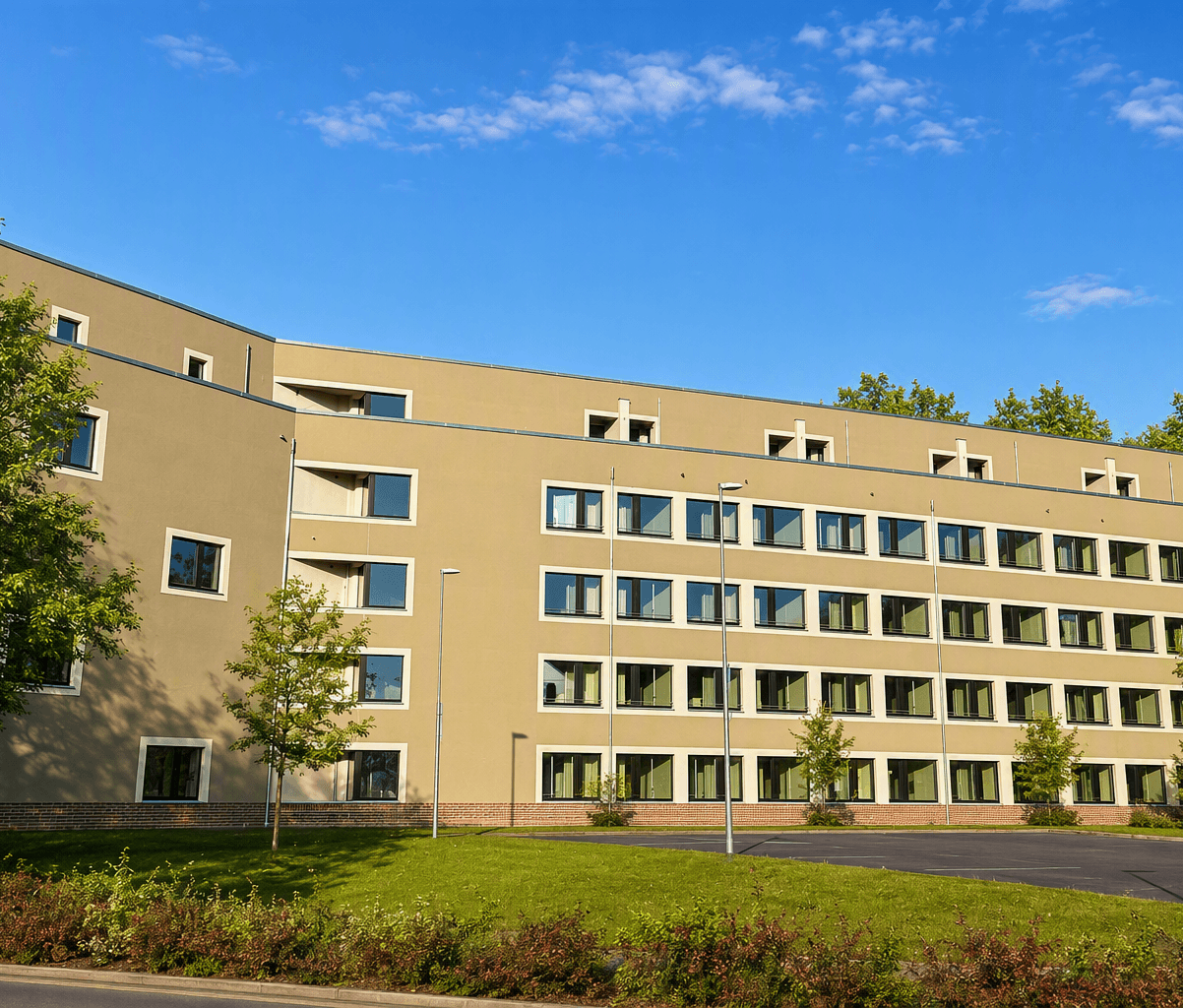 Außenansicht Studentenwohnheim